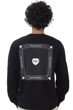 Bluzy Bez Kaptura-Carhartt WIP Bluza Bez Kaptura Heart Bandana