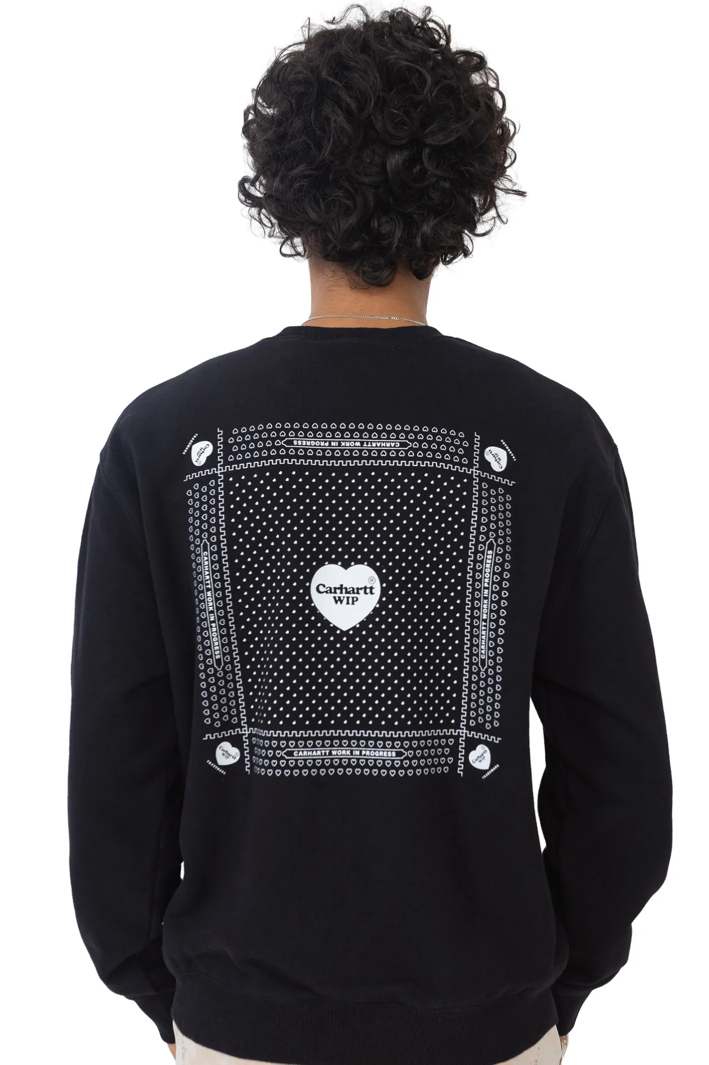 Bluzy Bez Kaptura-Carhartt WIP Bluza Bez Kaptura Heart Bandana