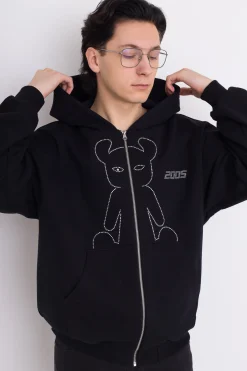 Bluzy Rozpinane-2005 Bluza Rozpinana Studded Horned Lucy Zip Hoodie