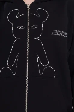 Bluzy Rozpinane-2005 Bluza Rozpinana Studded Horned Lucy Zip Hoodie