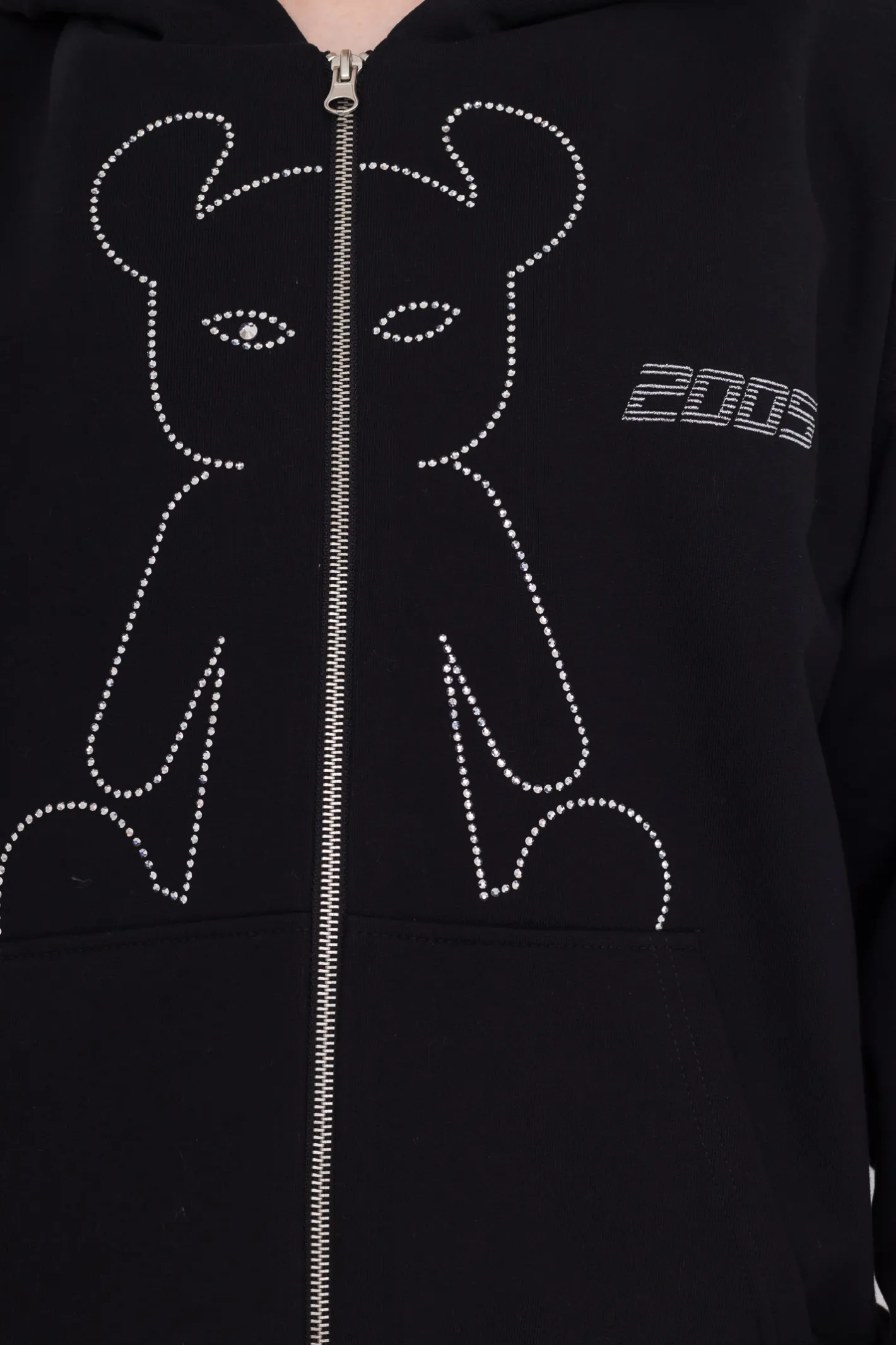 Bluzy Rozpinane-2005 Bluza Rozpinana Studded Horned Lucy Zip Hoodie