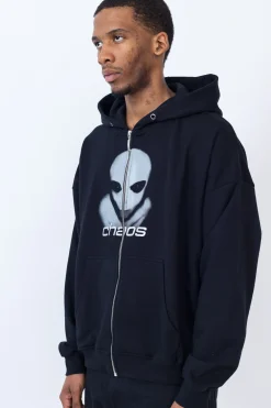 Bluzy Rozpinane-Chaos Bluza Rozpinana Alien Zip Hoodie