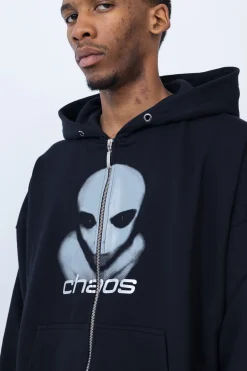 Bluzy Rozpinane-Chaos Bluza Rozpinana Alien Zip Hoodie
