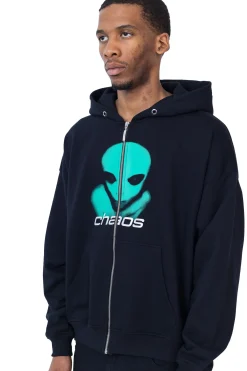 Bluzy Rozpinane|Wszystkie Bluzy-Chaos Bluza Rozpinana Alien Zip Hoodie