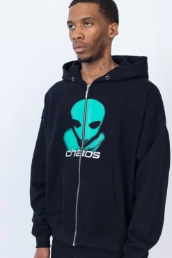 Bluzy Rozpinane-Chaos Bluza Rozpinana Alien Zip Hoodie