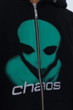 Bluzy Rozpinane-Chaos Bluza Rozpinana Alien Zip Hoodie
