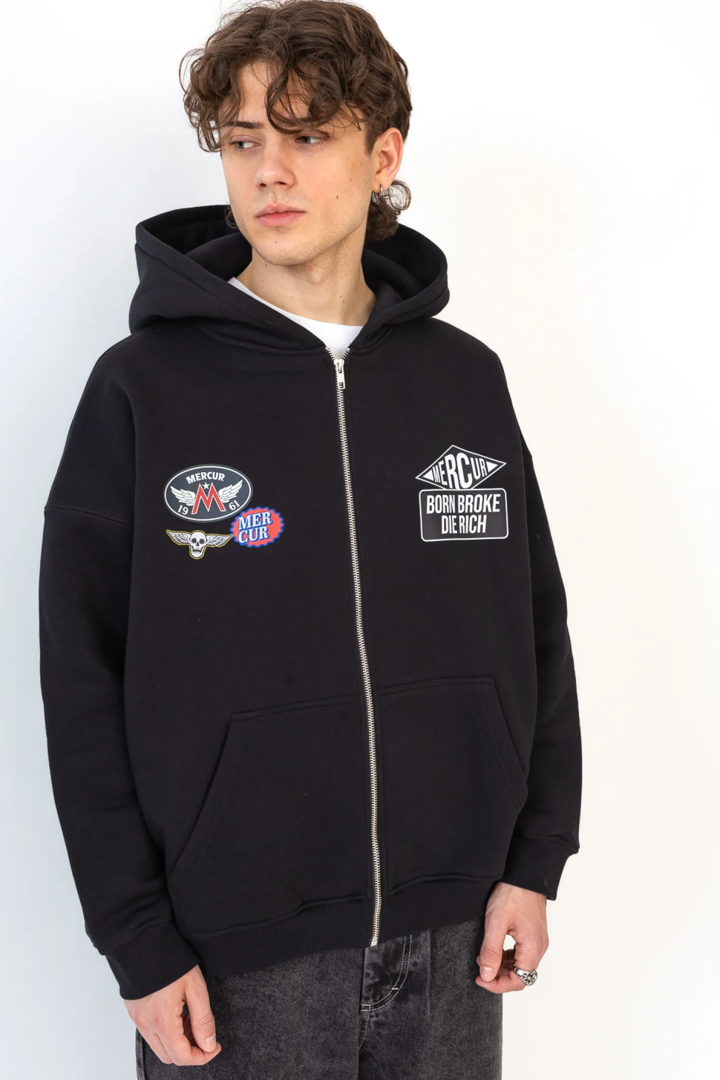 Bluzy Rozpinane-Mercur Bluza Rozpinana Patch
