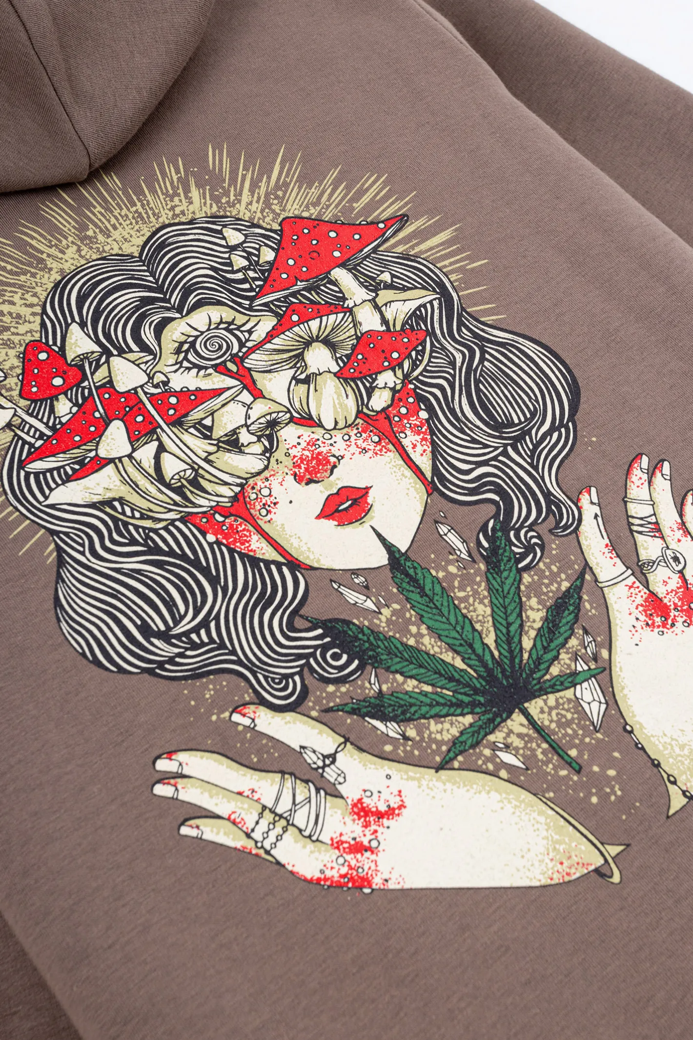 Bluzy Snowboardowe|Odzież Termiczna-Palto Bluza Snowboardowa Mushroom Eyes