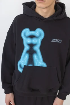 Bluzy Z Kapturem-2005 Bluza Z Kapturem Airbrushed Horned