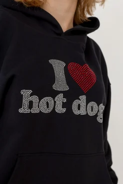 Bluzy Z Kapturem-2005 Bluza Z Kapturem I <3 Hot Dogs