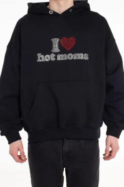 Bluzy Z Kapturem-2005 Bluza Z Kapturem I <3 Hot Moms