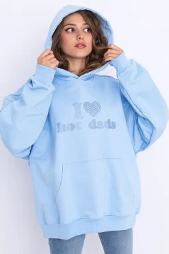Bluzy Z Kapturem-2005 Bluza Z Kapturem I <3 Hot Dads