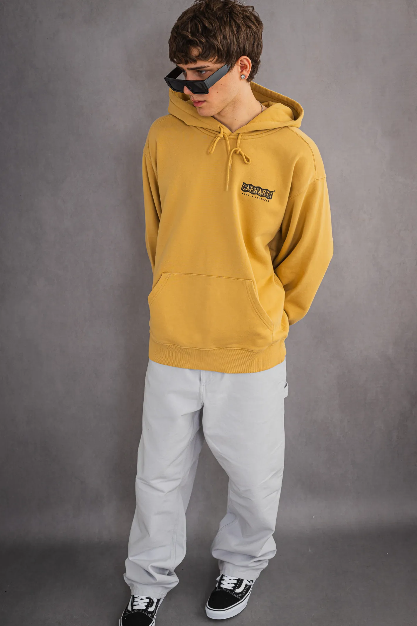 Bluzy Z Kapturem-Carhartt WIP Bluza Z Kapturem Stamp