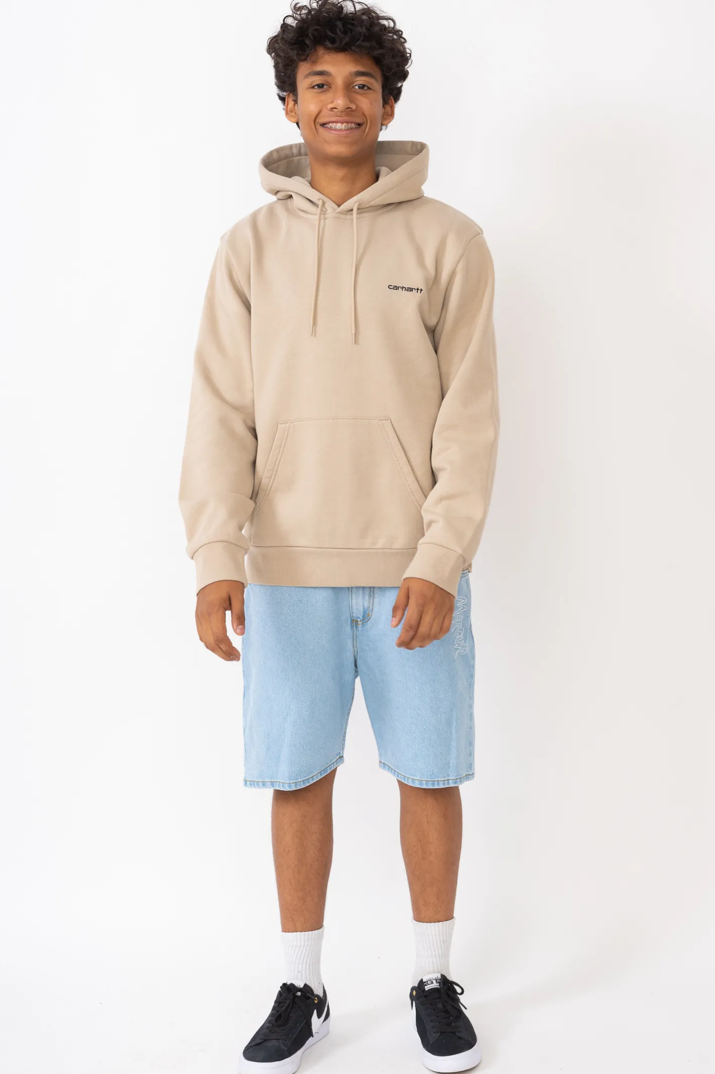 Bluzy Z Kapturem-Carhartt WIP Bluza Z Kapturem Script Embroidery