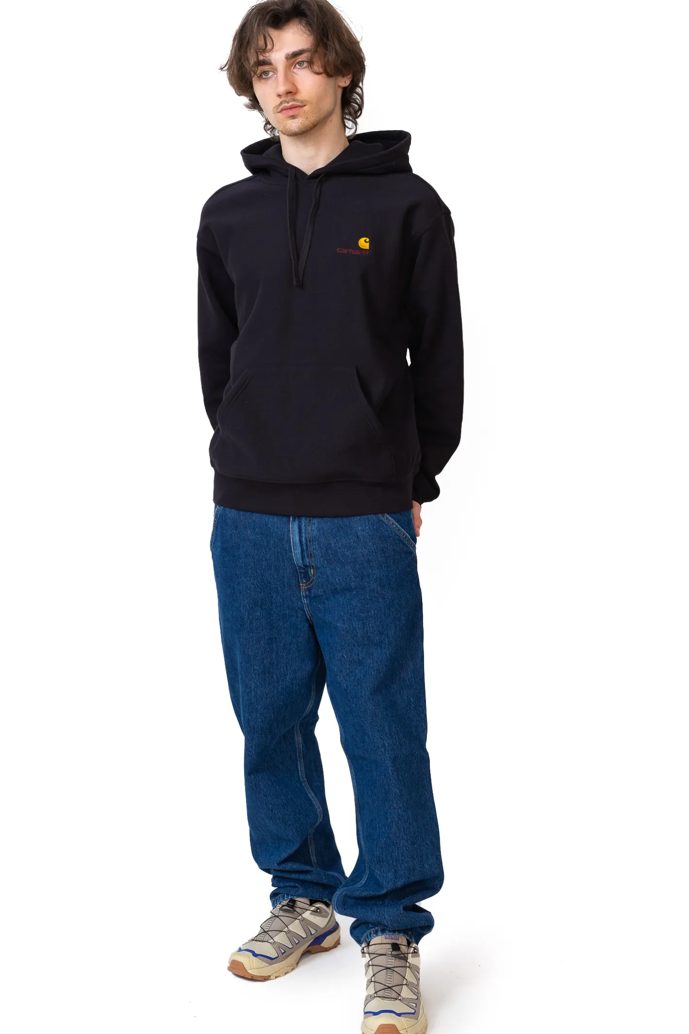 Bluzy Z Kapturem-Carhartt WIP Bluza Z Kapturem American Script