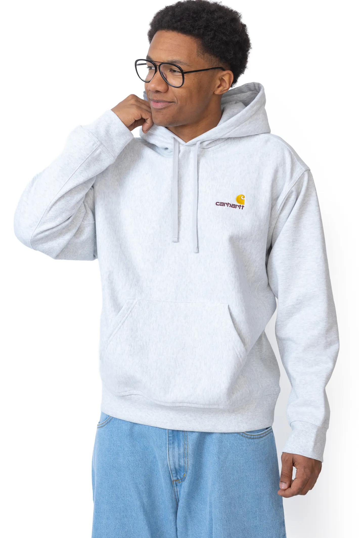 Bluzy Z Kapturem-Carhartt WIP Bluza Z Kapturem American Script