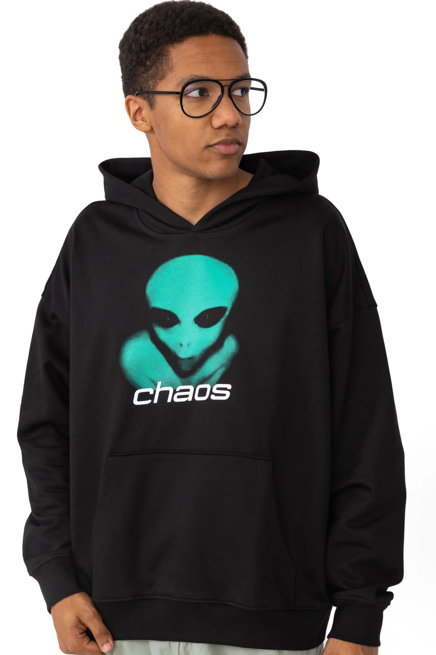 Bluzy Z Kapturem-Chaos Bluza Z Kapturem Alien