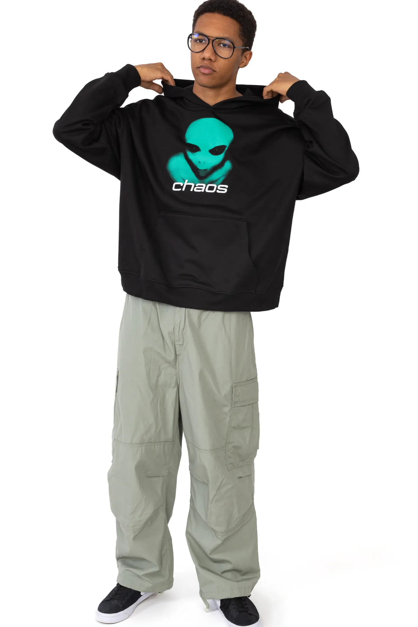Bluzy Z Kapturem-Chaos Bluza Z Kapturem Alien