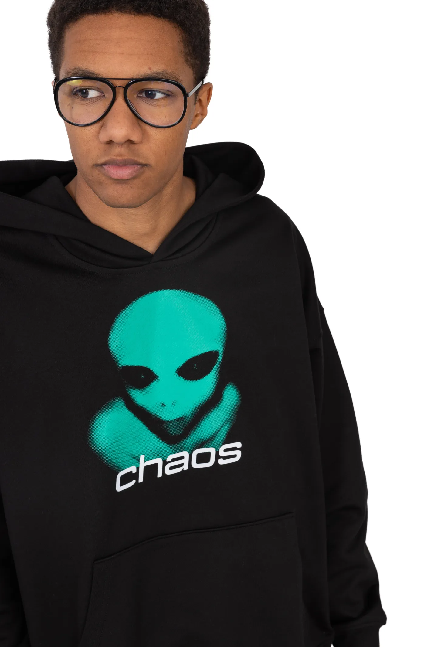 Bluzy Z Kapturem-Chaos Bluza Z Kapturem Alien