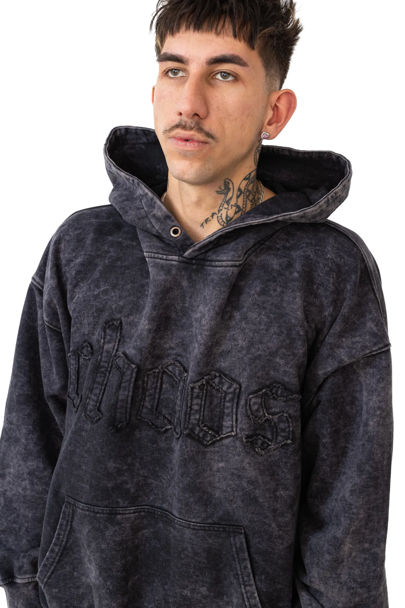 Bluzy Z Kapturem-Chaos Bluza Z Kapturem Washed
