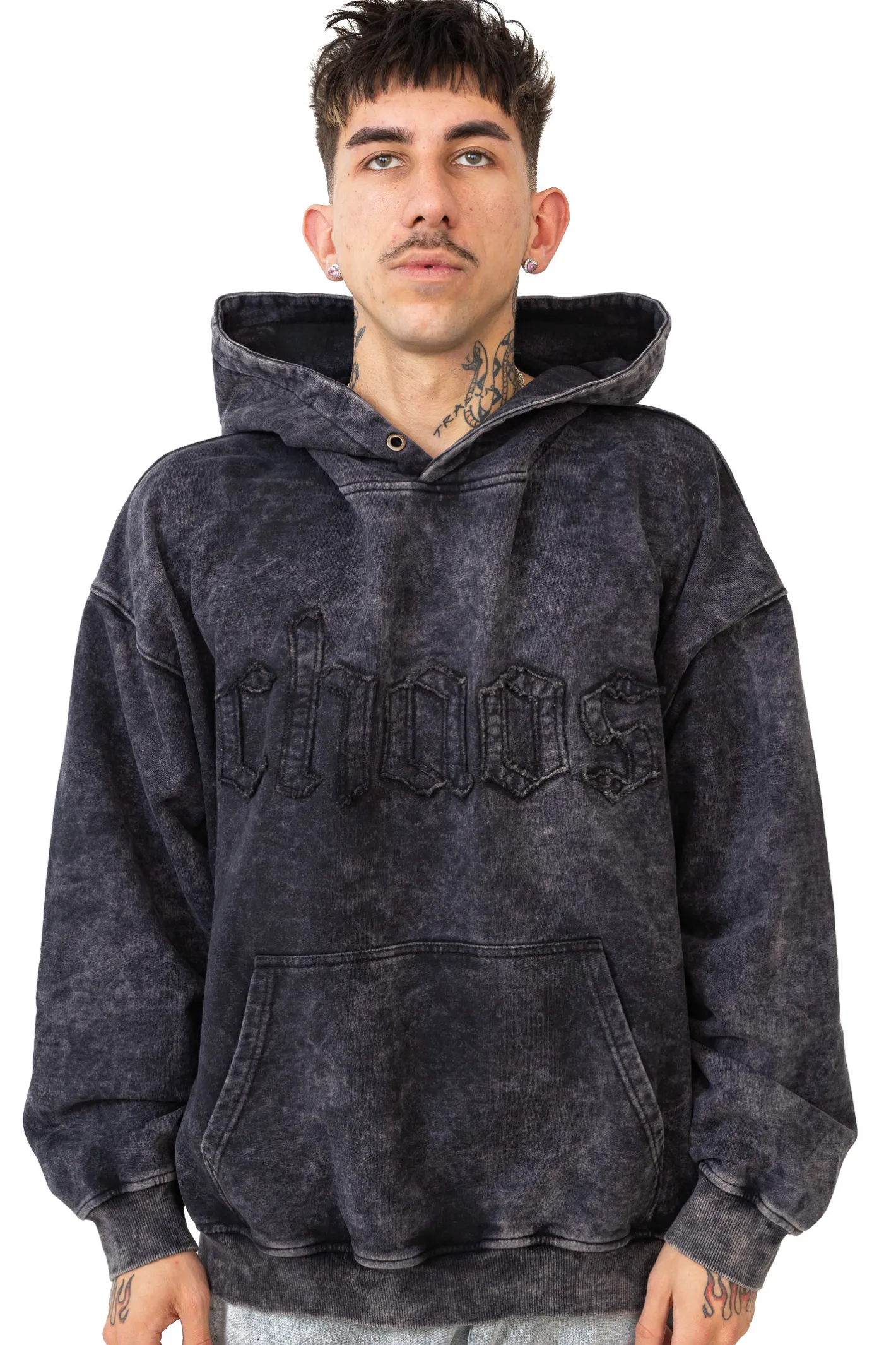 Bluzy Z Kapturem-Chaos Bluza Z Kapturem Washed