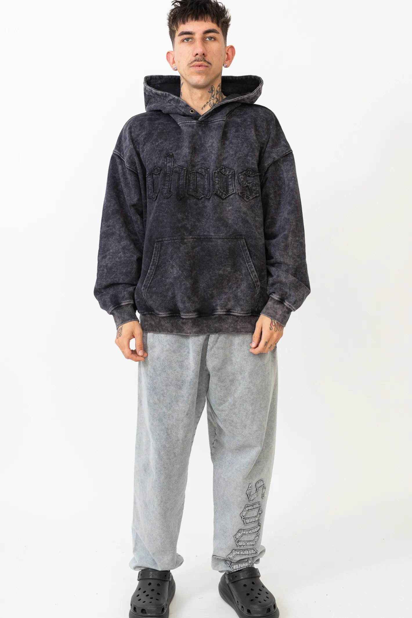 Bluzy Z Kapturem-Chaos Bluza Z Kapturem Washed