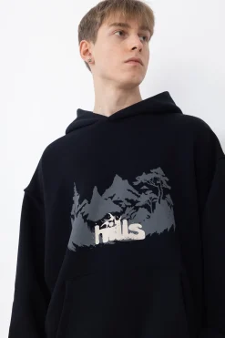 Bluzy Z Kapturem-Hills Bluza Z Kapturem Forest