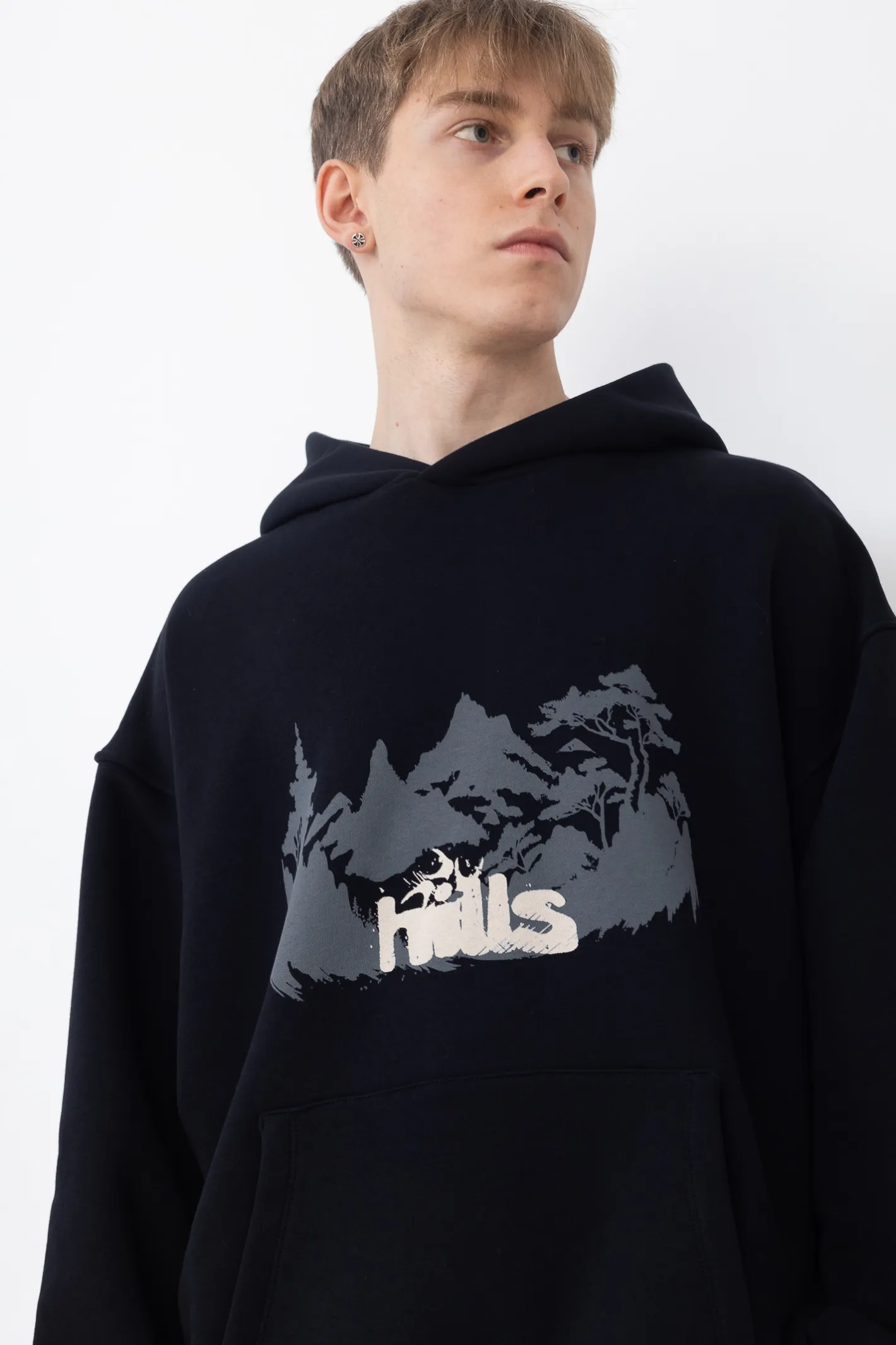 Bluzy Z Kapturem-Hills Bluza Z Kapturem Forest