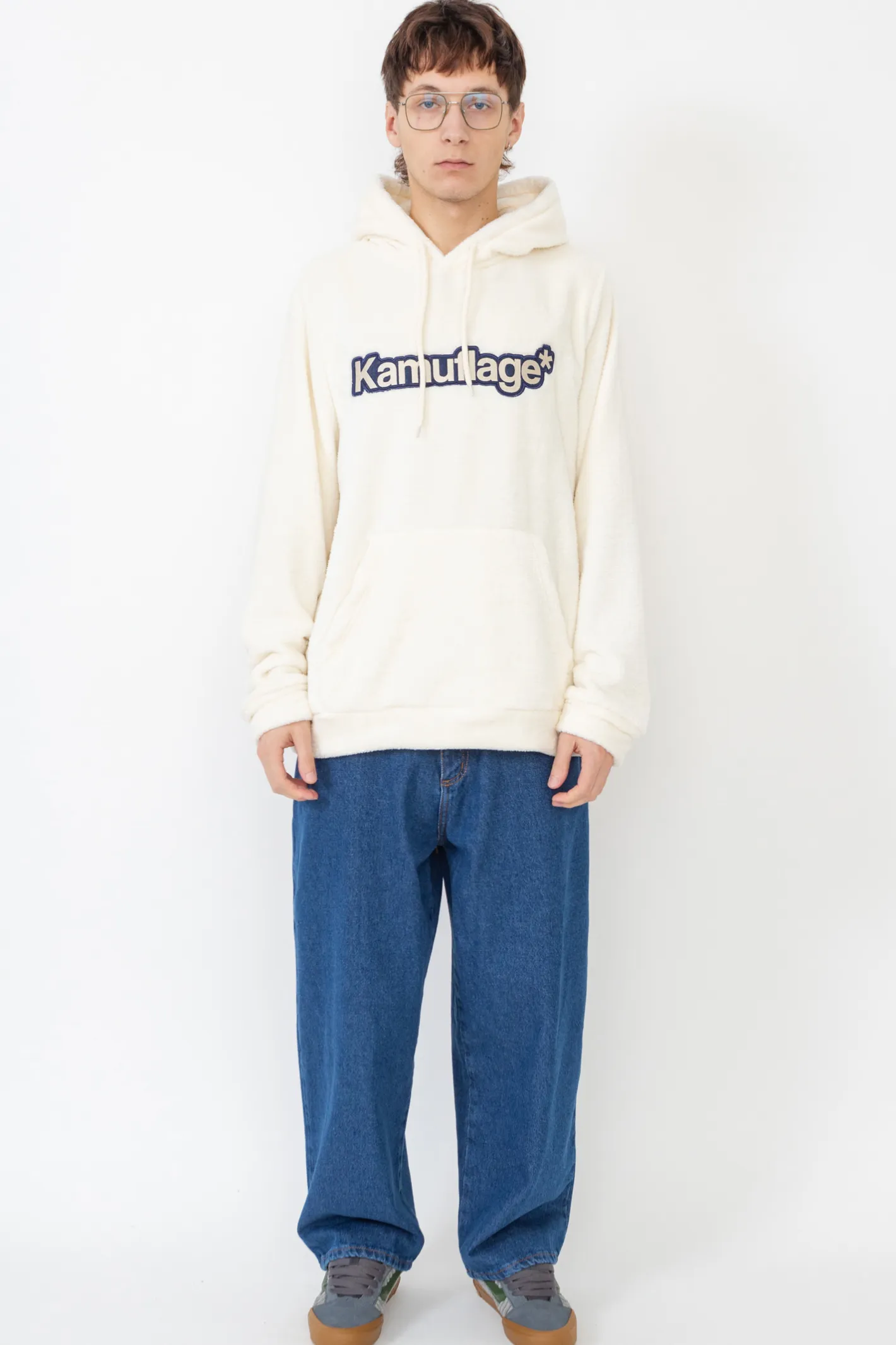 Bluzy Polarowe|Bluzy Z Kapturem-Kamuflage Bluza Z Kapturem Puff Classic