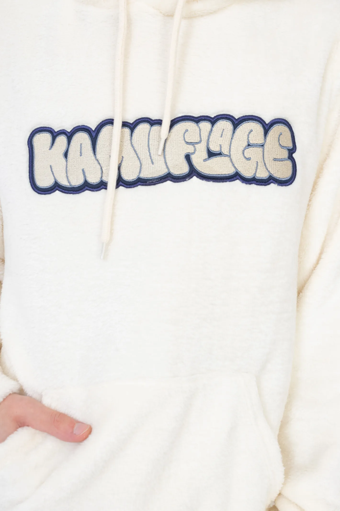 Bluzy Polarowe|Bluzy Z Kapturem-Kamuflage Bluza Z Kapturem Puff Stone