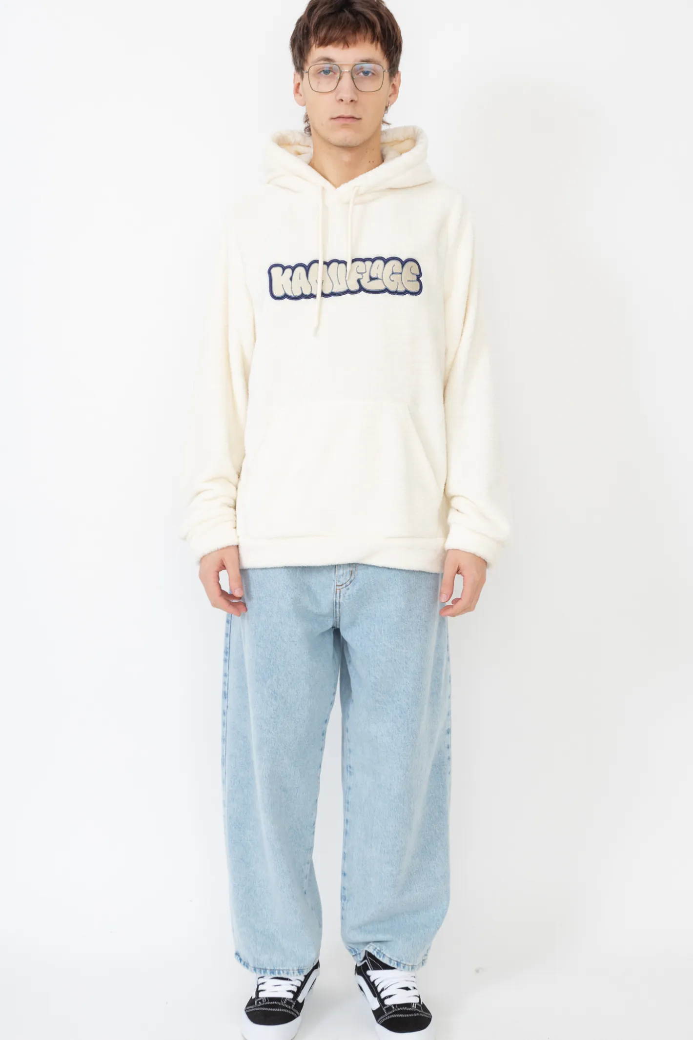Bluzy Polarowe|Bluzy Z Kapturem-Kamuflage Bluza Z Kapturem Puff Stone