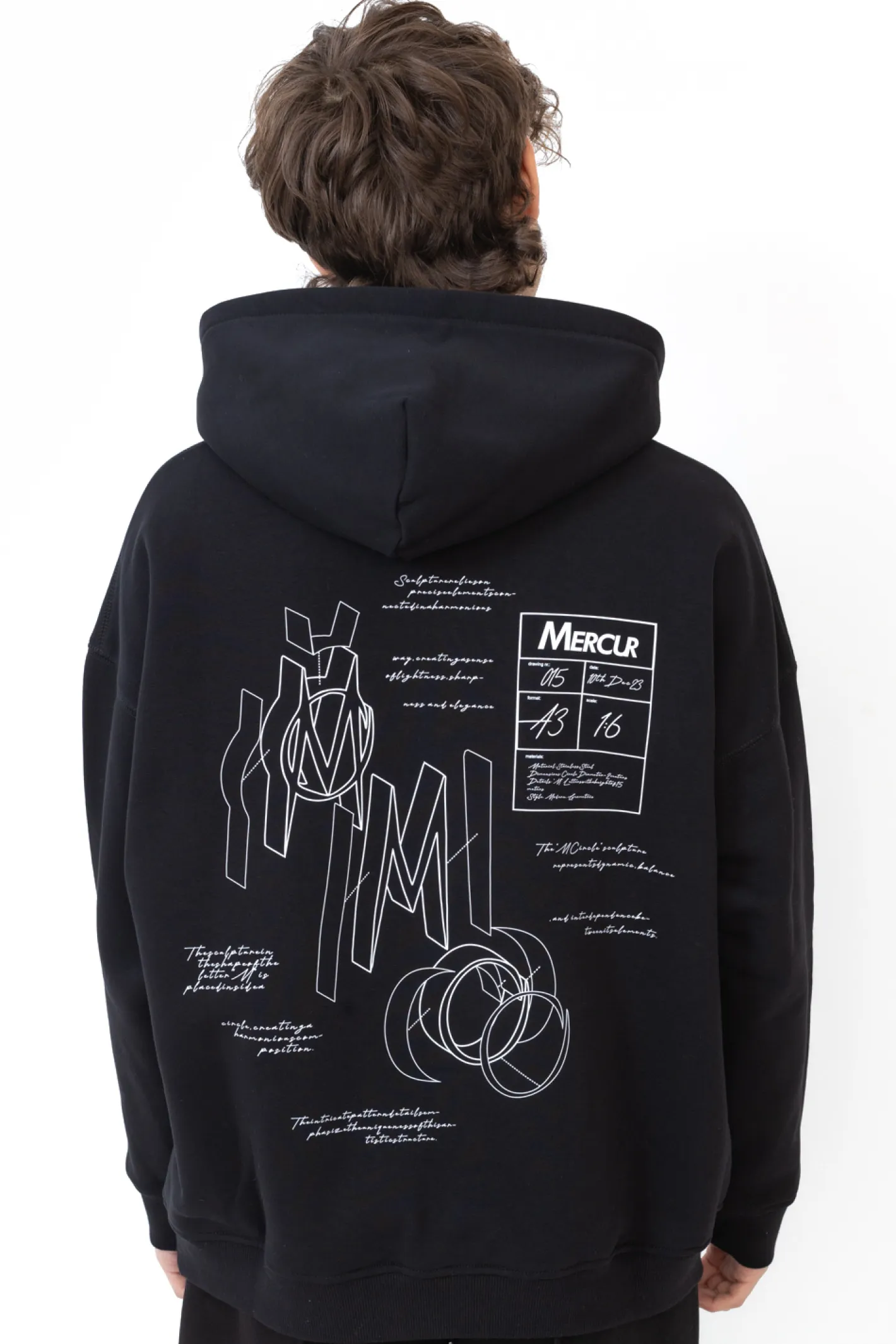 Bluzy Z Kapturem-Mercur Bluza Z Kapturem Blueprint