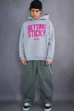 Bluzy Z Kapturem-Mercur Bluza Z Kapturem Bubblegum