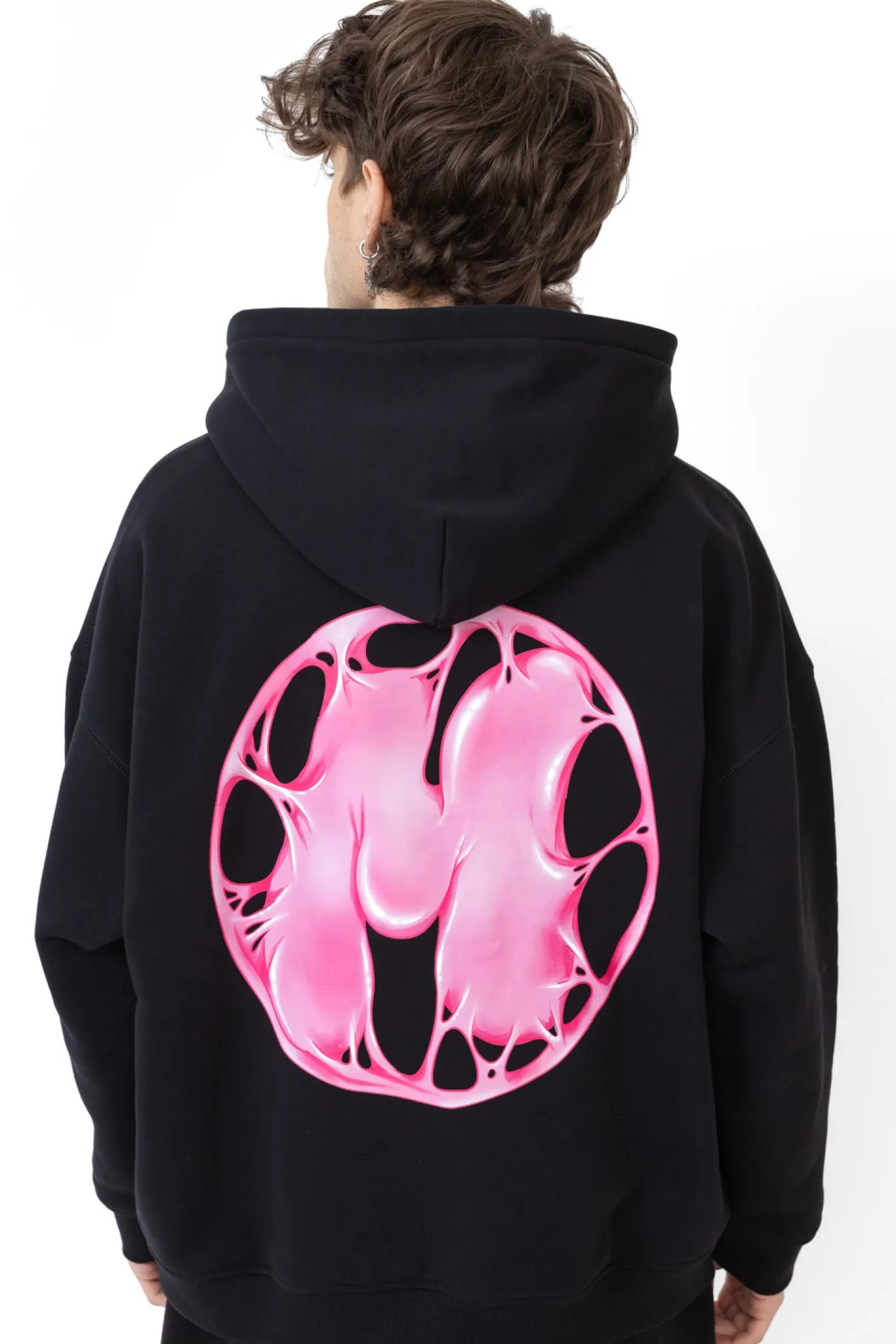 Bluzy Z Kapturem-Mercur Bluza Z Kapturem Bubblegum