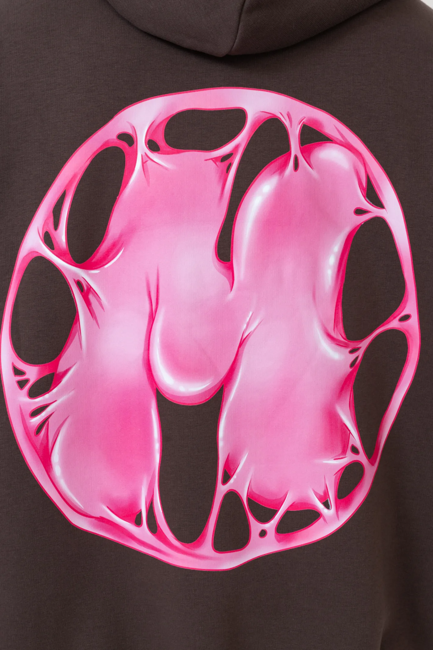 Bluzy Z Kapturem-Mercur Bluza Z Kapturem Bubblegum