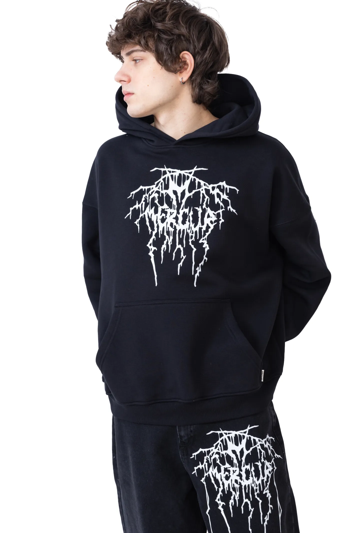 Bluzy Z Kapturem-Mercur Bluza Z Kapturem Metal
