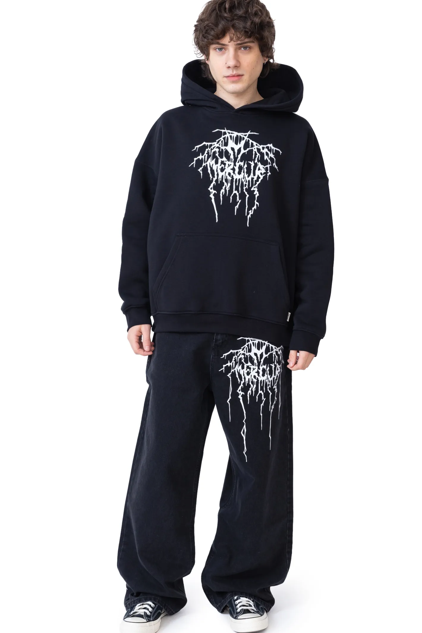 Bluzy Z Kapturem-Mercur Bluza Z Kapturem Metal