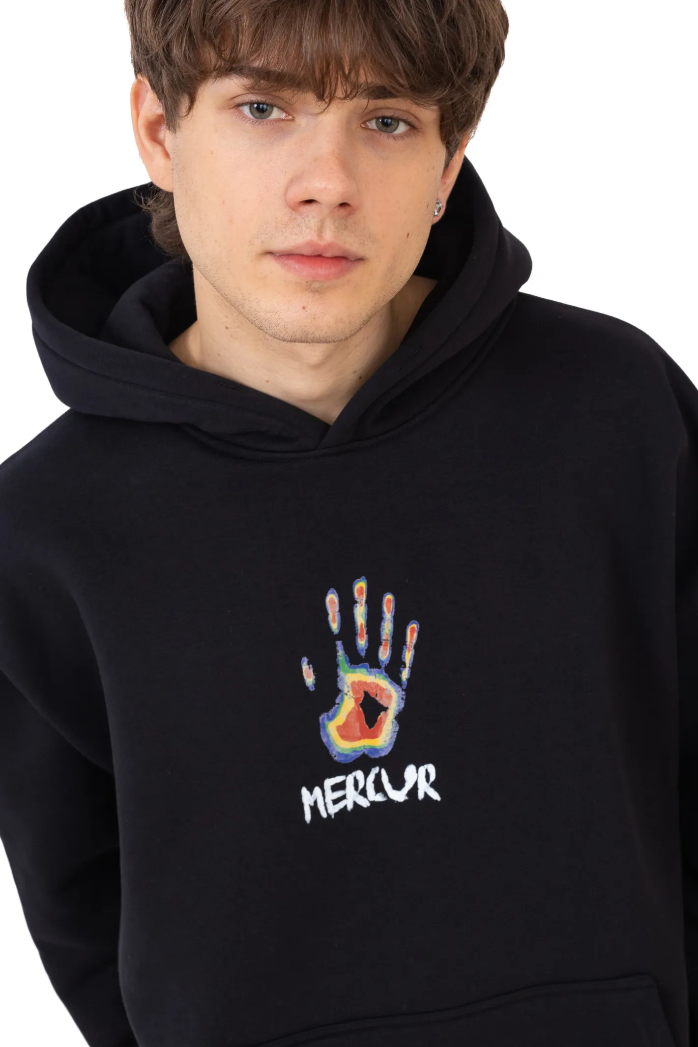 Bluzy Z Kapturem-Mercur Bluza Z Kapturem Palm