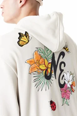 Bluzy Z Kapturem-New Era Cap Bluza Z Kapturem New Era Floral Graphic Oversized