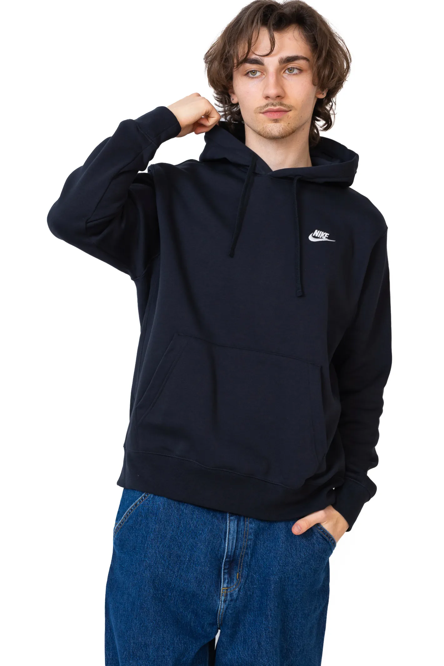 Bluzy Z Kapturem-Nike Bluza Z Kapturem Sportswear Club Fleece