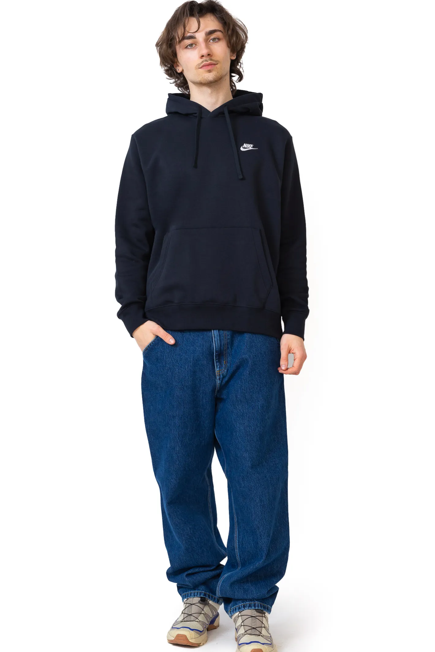 Bluzy Z Kapturem-Nike Bluza Z Kapturem Sportswear Club Fleece