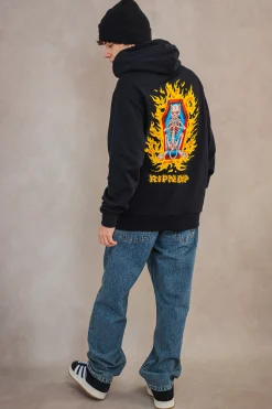 Bluzy Z Kapturem-Ripndip Bluza Z Kapturem Burn In Heck