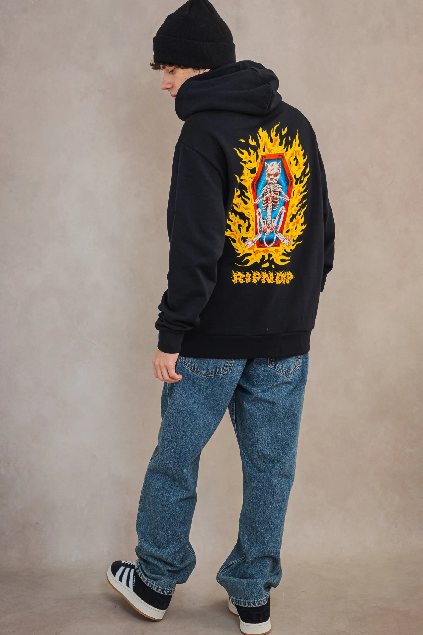 Bluzy Z Kapturem-Ripndip Bluza Z Kapturem Burn In Heck