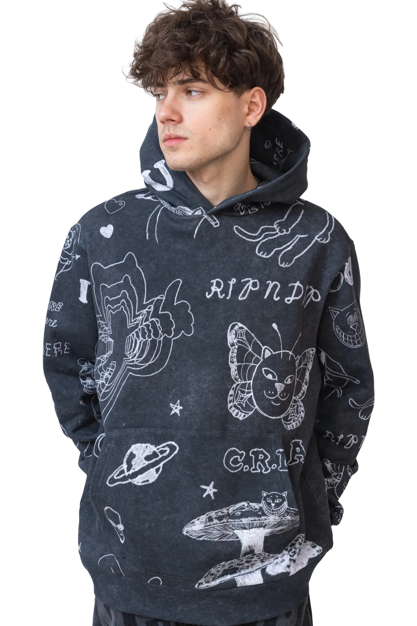 Bluzy Z Kapturem-Ripndip Bluza Z Kapturem Nermal Domination