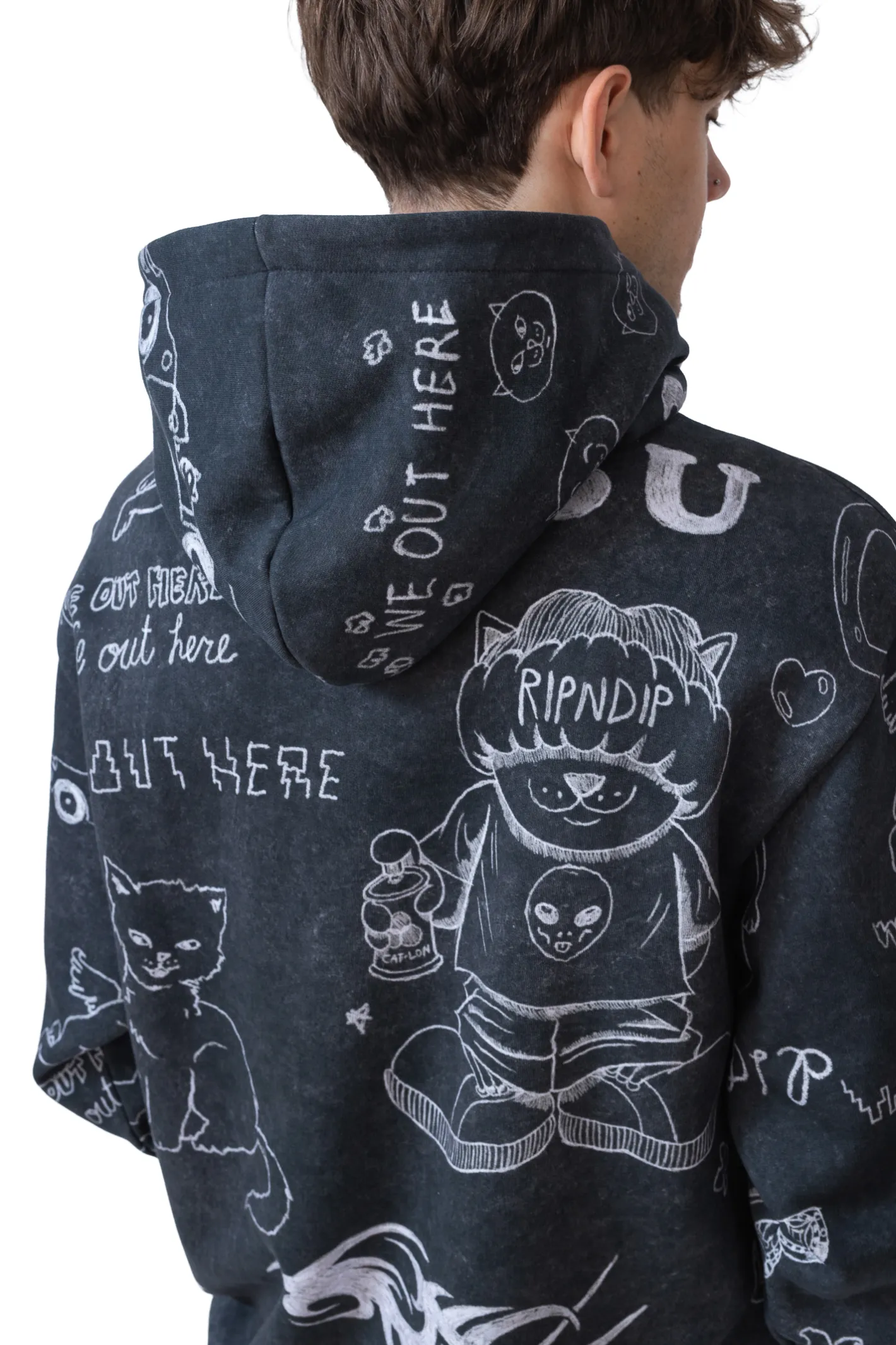 Bluzy Z Kapturem-Ripndip Bluza Z Kapturem Nermal Domination