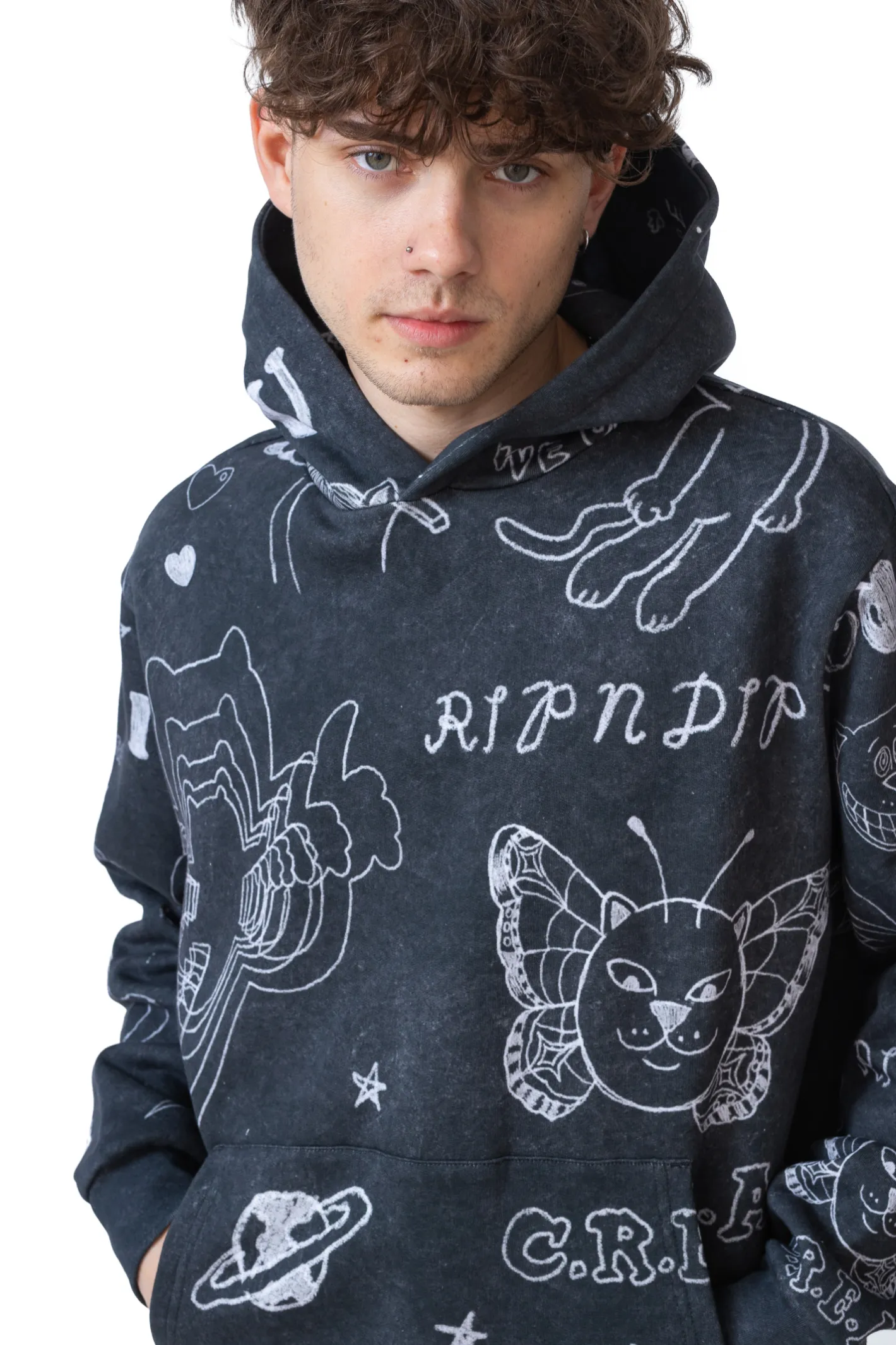 Bluzy Z Kapturem-Ripndip Bluza Z Kapturem Nermal Domination