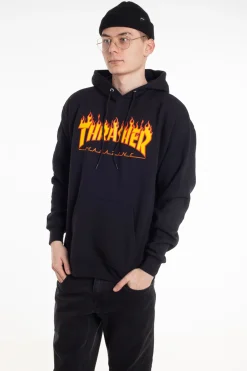 Bluzy Z Kapturem-Thrasher Skateboard Mag. Bluza Z Kapturem Thrasher Flame