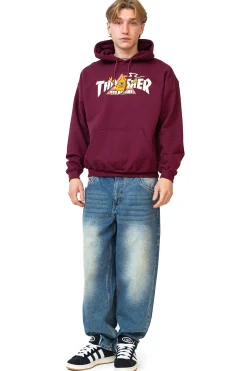 Thrasher X Toy Machine|Bluzy Z Kapturem-Thrasher Skateboard Mag. Bluza Z Kapturem Thrasher x Toy Machine Vortex