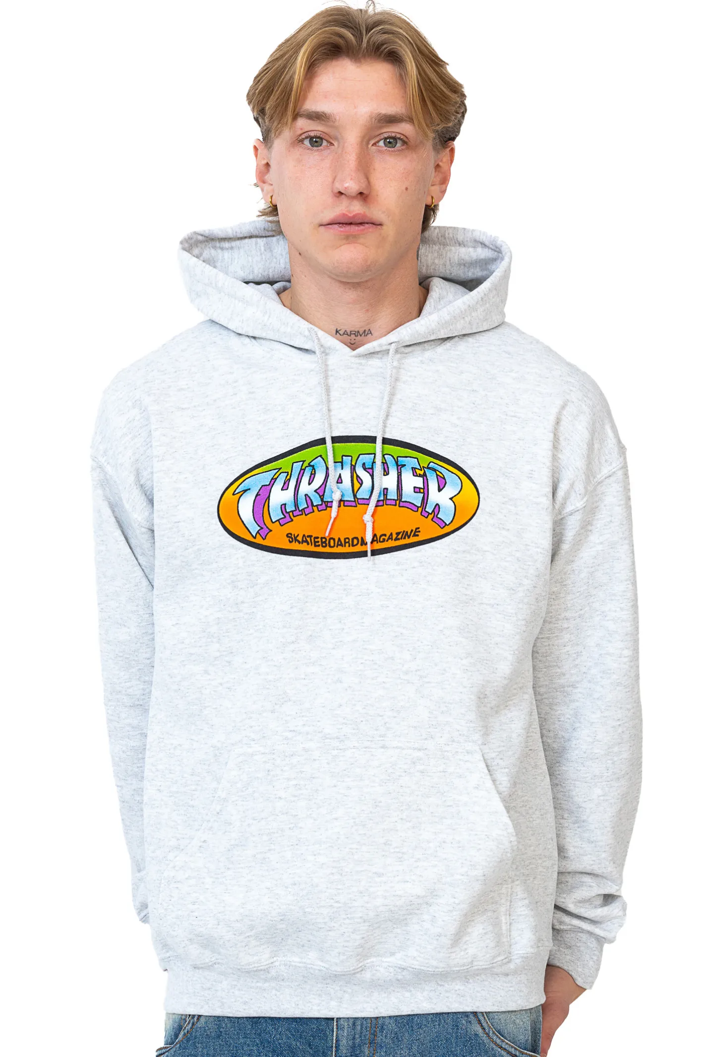 Bluzy Z Kapturem-Thrasher Skateboard Mag. Bluza Z Kapturem Thrasher Ninety-Five