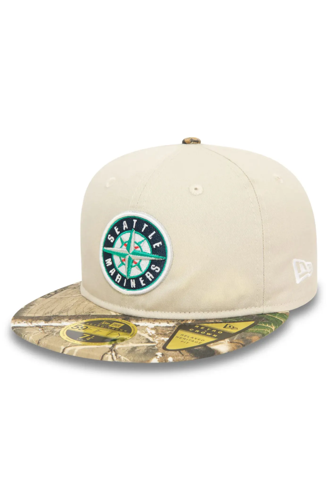 Full Cap|Czapki Z Daszkiem-New Era Cap Czapka New Era Seattle Mariners MLB Realtree Retro Crown 59Fifty